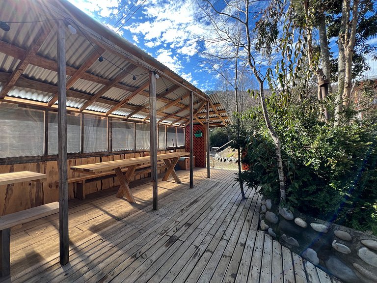 Family Cabin with Hot Tub at Lake Licanray