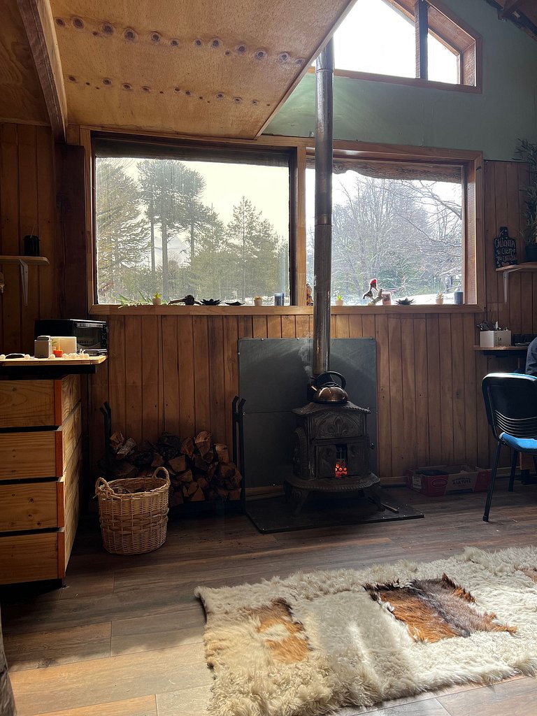 Room in a mountain center, Corralco.