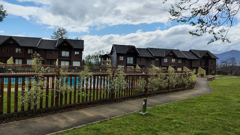 Incrível casa em complexo privado, Pucón.