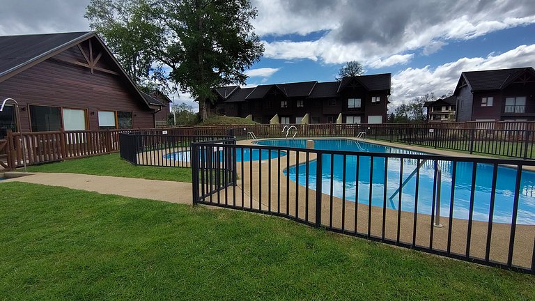 Incrível casa em complexo privado, Pucón.