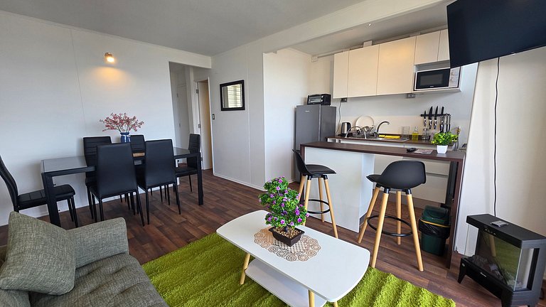 Apartment with lake view, Villarrica.