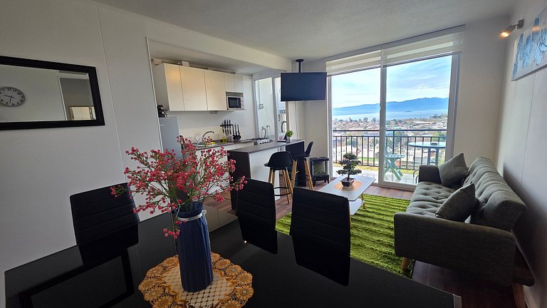 Apartment with lake view, Villarrica.