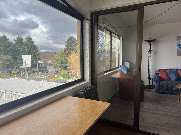 Apartamento a passos do Lago Villarrica.