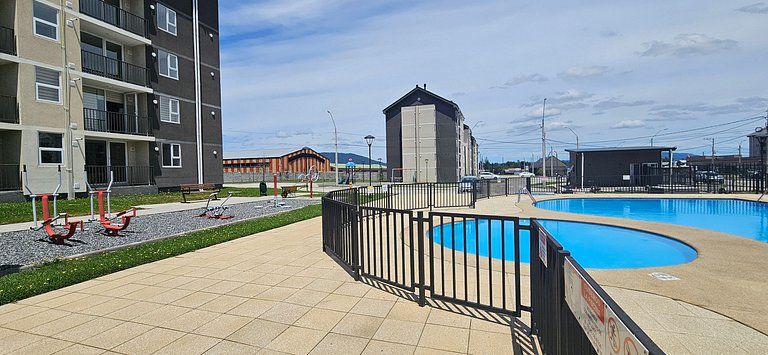 Cómodo departamento con parking y piscina