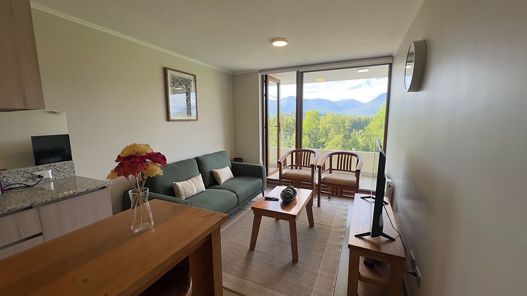 Incredible family apartment with parking in Pucón.