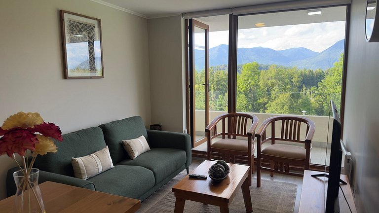 Incredible family apartment with parking in Pucón.