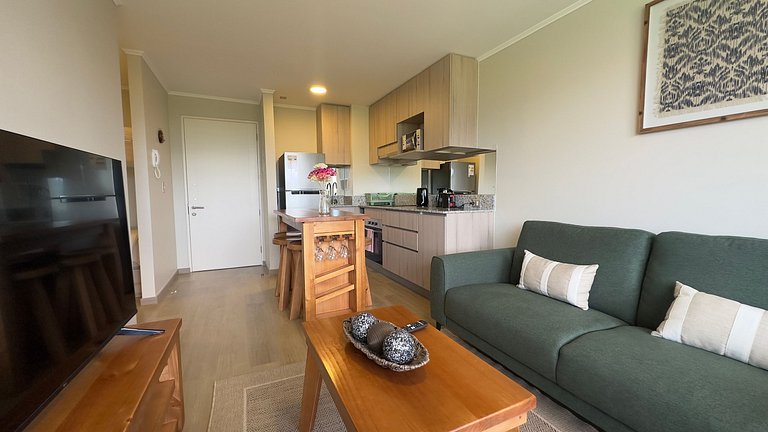 Incredible family apartment with parking in Pucón.