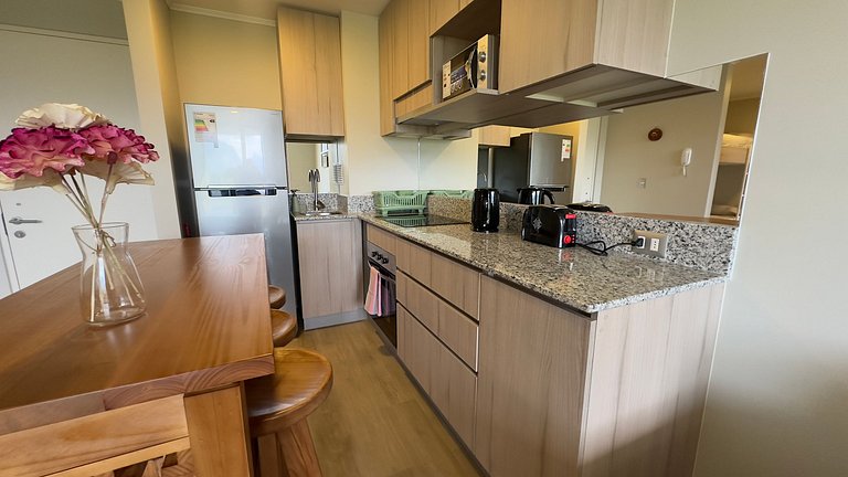 Incredible family apartment with parking in Pucón.