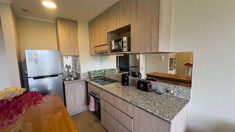 Incredible family apartment with parking in Pucón.