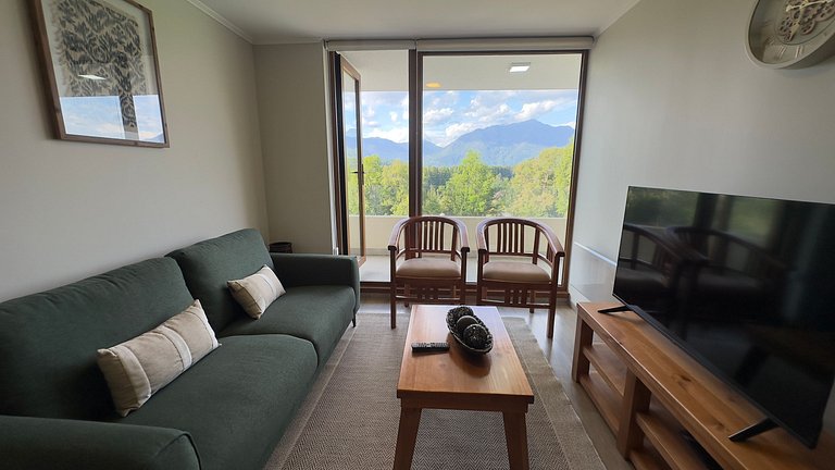 Incredible family apartment with parking in Pucón.