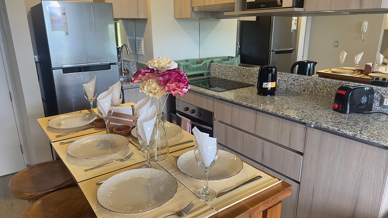 Incredible family apartment with parking in Pucón.