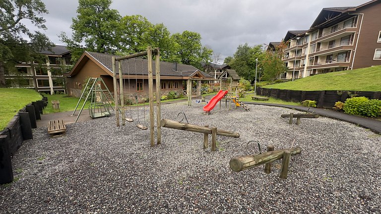 Incrível apartamento familiar com estacionamento em Pucón.