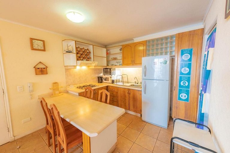 Apartment with ocean view in Bahía Pelícanos.