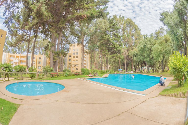 Apartamento a passos da praia, Horcón.