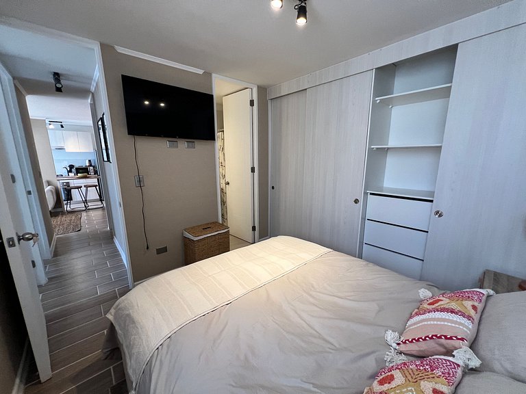 Family apartment facing Puerto Montt Airfield.