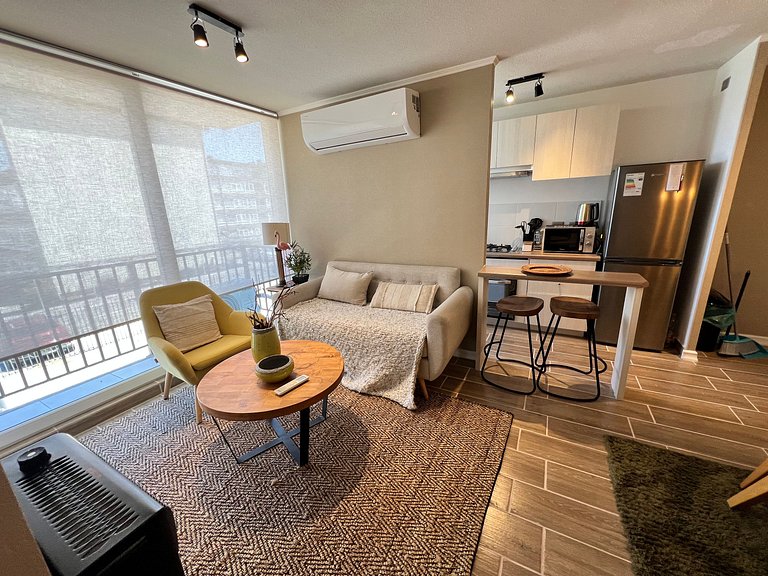 Family apartment facing Puerto Montt Airfield.