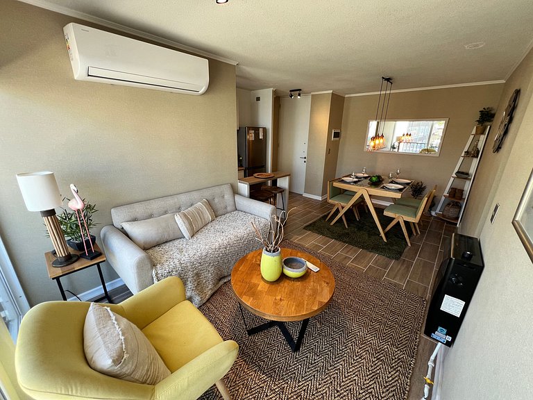 Departamento Familiar con aire acondicionado