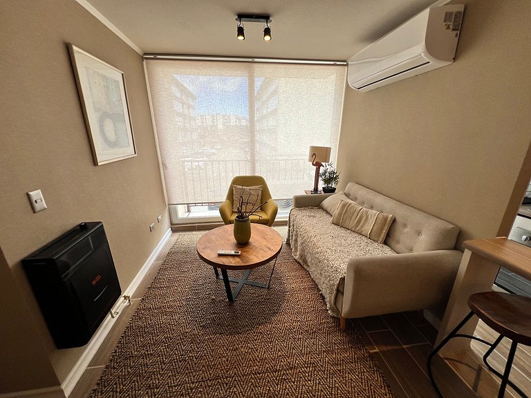 Family apartment facing Puerto Montt Airfield.