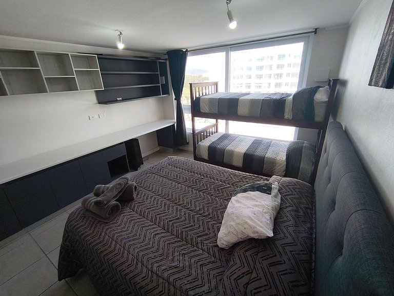 Studio apartment steps from Faro Monumental, La Serena.