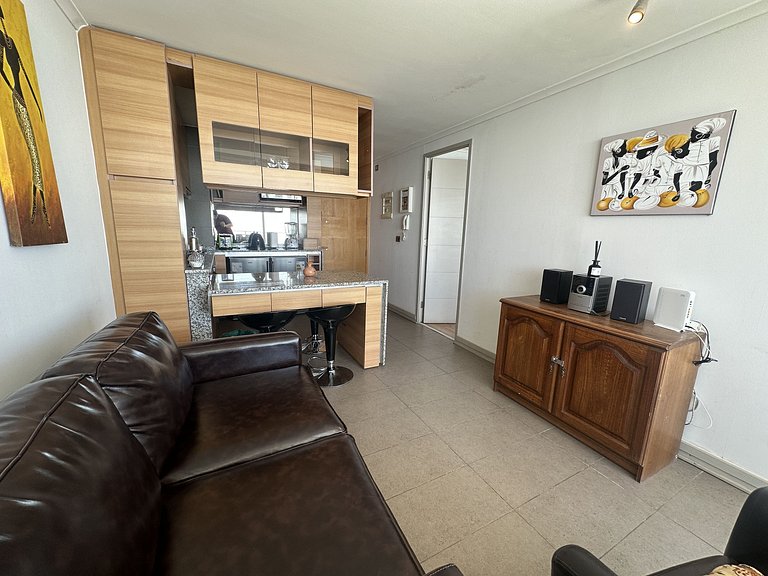 Apartamento com vista para o mar em Costa de Montemar.