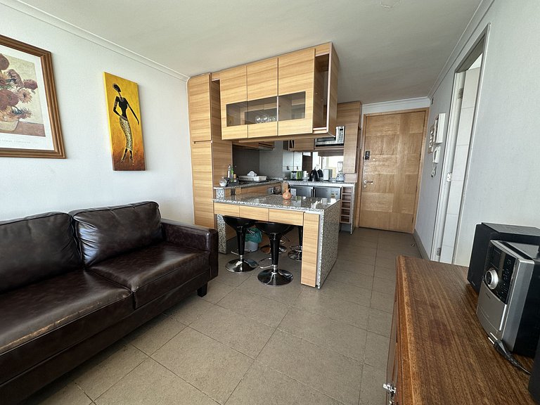 Apartment with a sea view in Costa de Montemar.