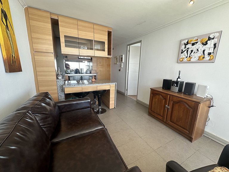 Apartamento com vista para o mar em Costa de Montemar.