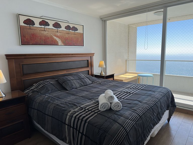 Apartment with a sea view in Costa de Montemar.